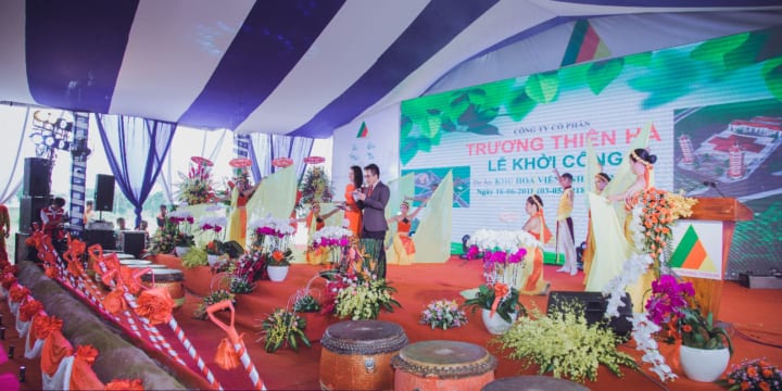 Tổ chức lễ khởi công giá rẻ tại Ninh Bình