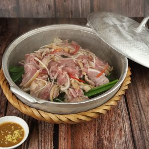 Dê hấp lá hẹ